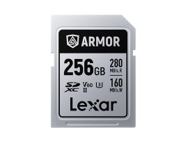 LEXAR SDcard 256GB ARMOR SILVER PRO SDXC UHS-II 256GB W 160MB/s R 280MB/s LSDAMSP256G-RNNNG 
